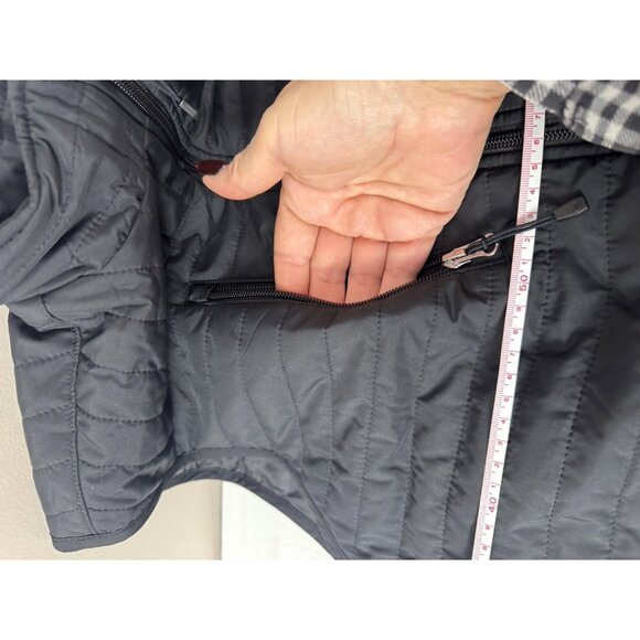 NWT Storm Creek Mens Large Black Puffer Vest Thermolite Eco Water Resistant Logo - Picture 11 of 16